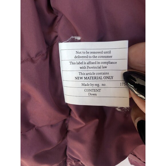 Patagonia Puffer Jacket Women's Small Burgundy Full Zip Insulated Down Coat - Picture 12 of 16